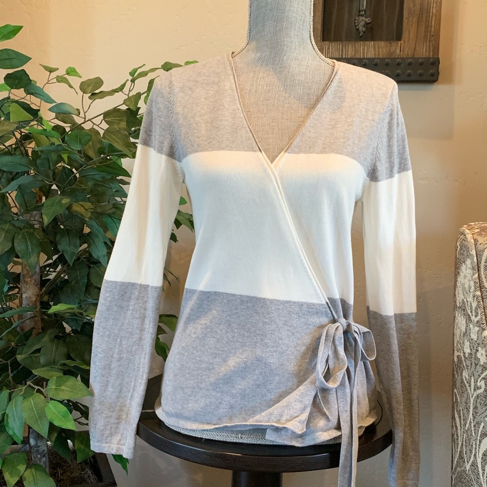 White House Black Market Wrap Sweater